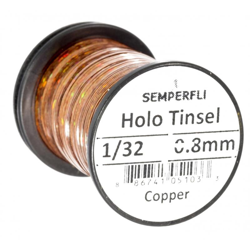 Semperfli Holographic Tinsel Copper Medium