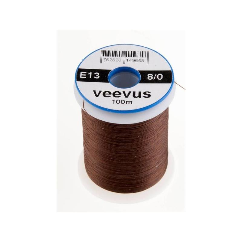 Veevus bindetråd 8/0 - Dark Dun Brown Råsterk, lett å splitte