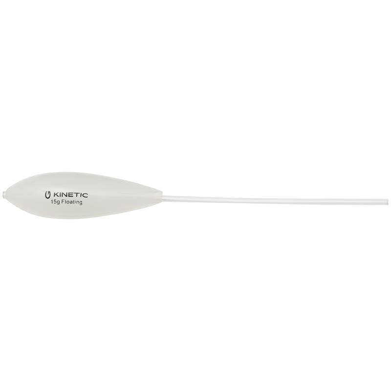 Kinetic Bombette Floating 30g Ørretbombe, White