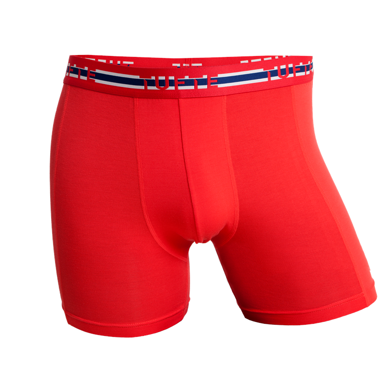 Tufte Boxer Briefs S Tomato 95% bambusviskose med uslåelig mykhet