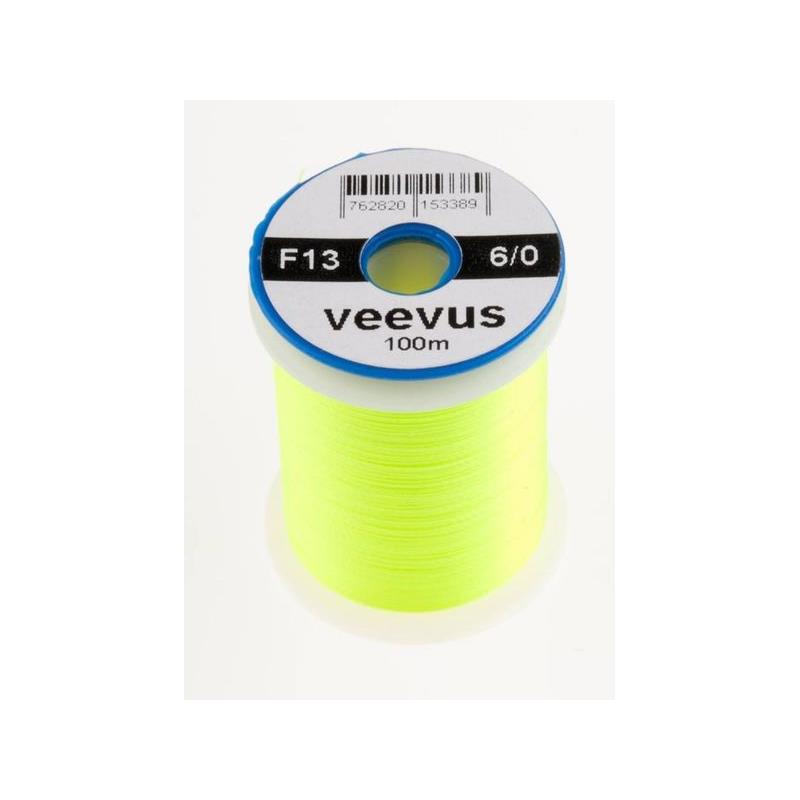 Veevus bindetråd 6/0 - Fluo Yellow Råsterk, lett å splitte