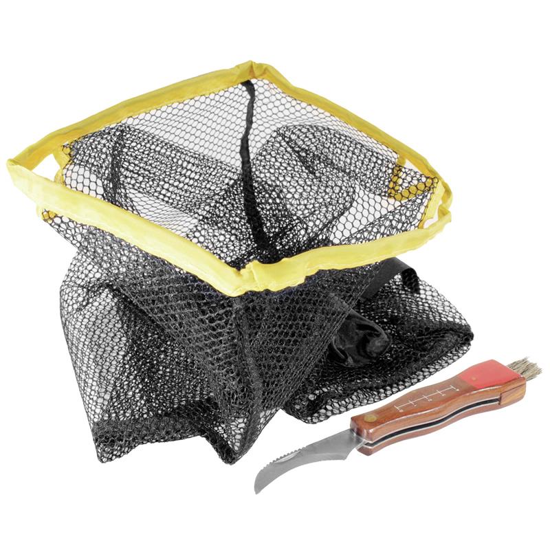 Eagle Sopp-plukk sett Skarp foldbar kniv m/børste samt nett