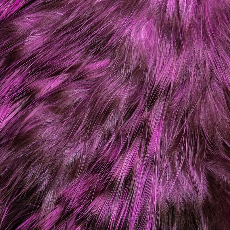 Whiting Bird Fur Grizzly Pink