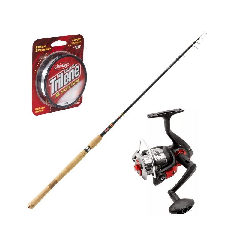 Berkley Lightning HT Tele 7' 3-15g Pakke med Abu Cardinal 52 og Trilene