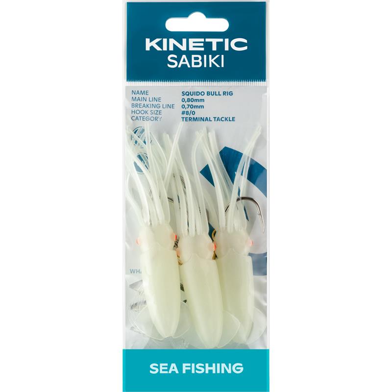 Kinetic Sabiki Squido Bull #8/0 Hot Blue