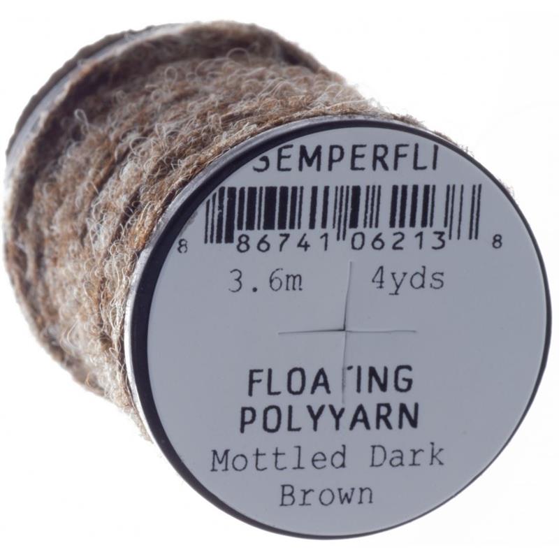 Semperfli Dry Fly Polyyarn Mottled Dark Brown