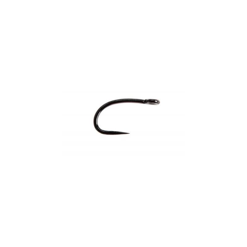 Ahrex FW517 Curved Dry Mini #18 Barbless - Sort finish - 24 stk