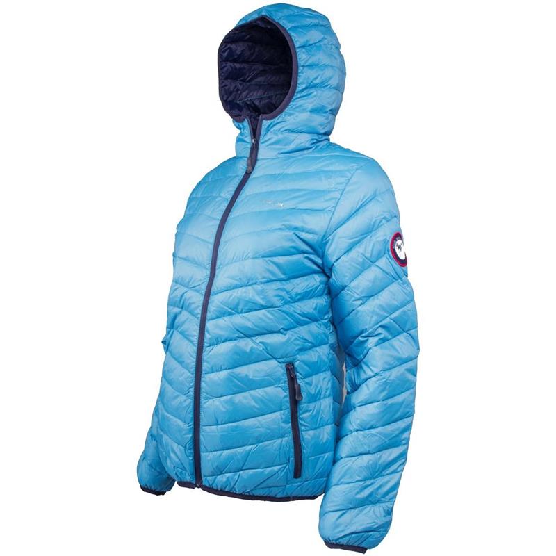 MoveOn Sommerdun jakke 36 Sea Blue/Navy, dame - m/hette