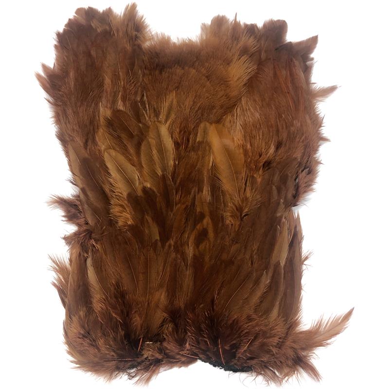 Softhackle patch Fiery Brown
