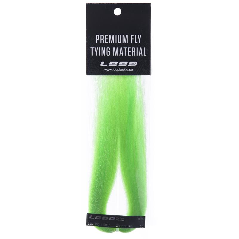 Loop Fluoro Fiber 2g - Chartreause Fluoriserende micro fiber