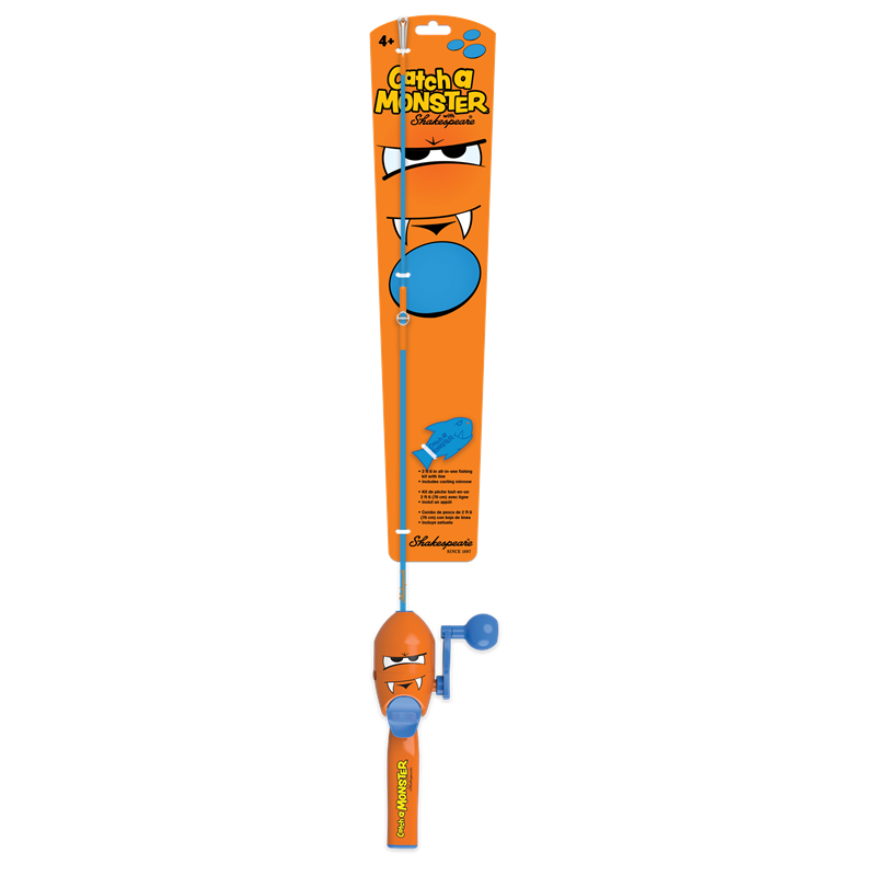 Shakespeare Catch a Monster 2,6" Orange Lukket haspel og sene