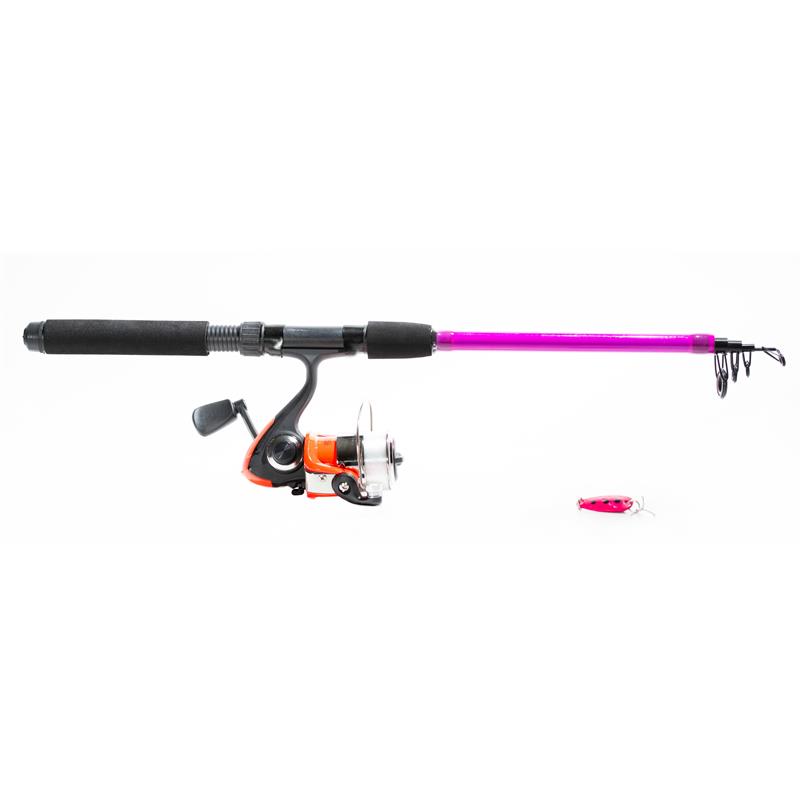 Lille Viking Go Fish Combo Lilla/Rød Tele, 5'6" , 4-20g - haspelsnelle