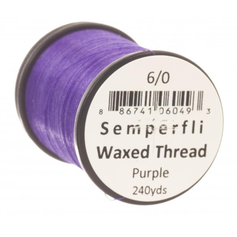 Semperfli Classic Waxed Thread Purple 6/0
