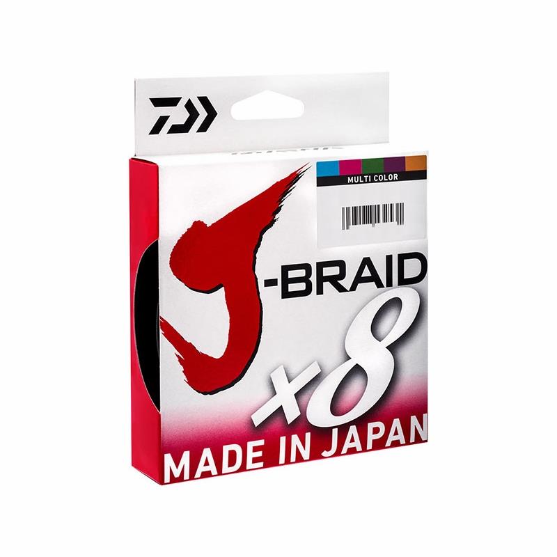 Daiwa J-Braid X8 300m - 0,22mm Multi-colour