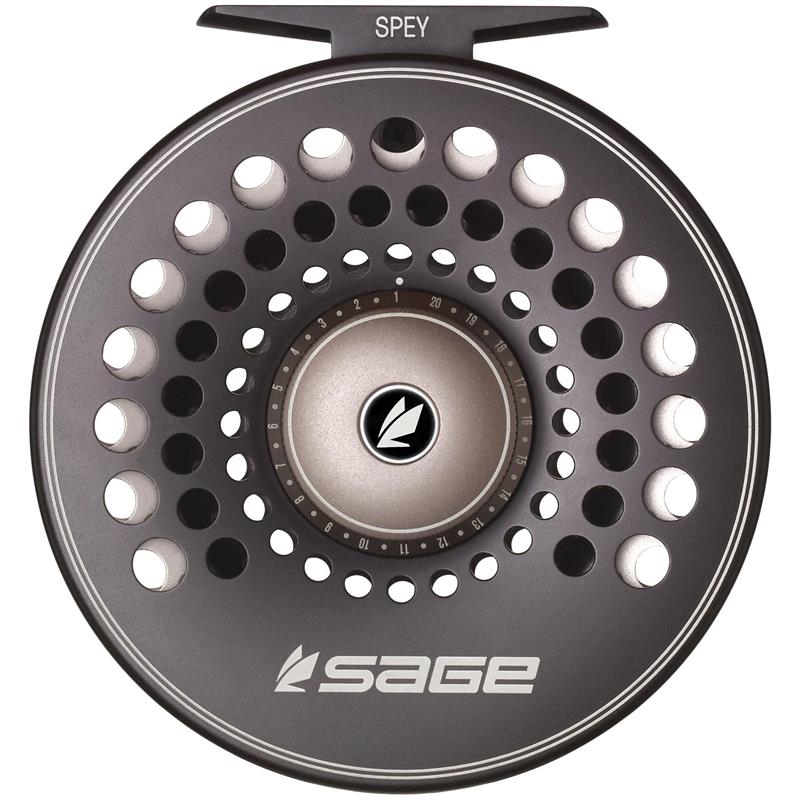 Sage Spey Reel #6/7/8 Stealth/Silver Klassisk estetikk med moderne ytelse