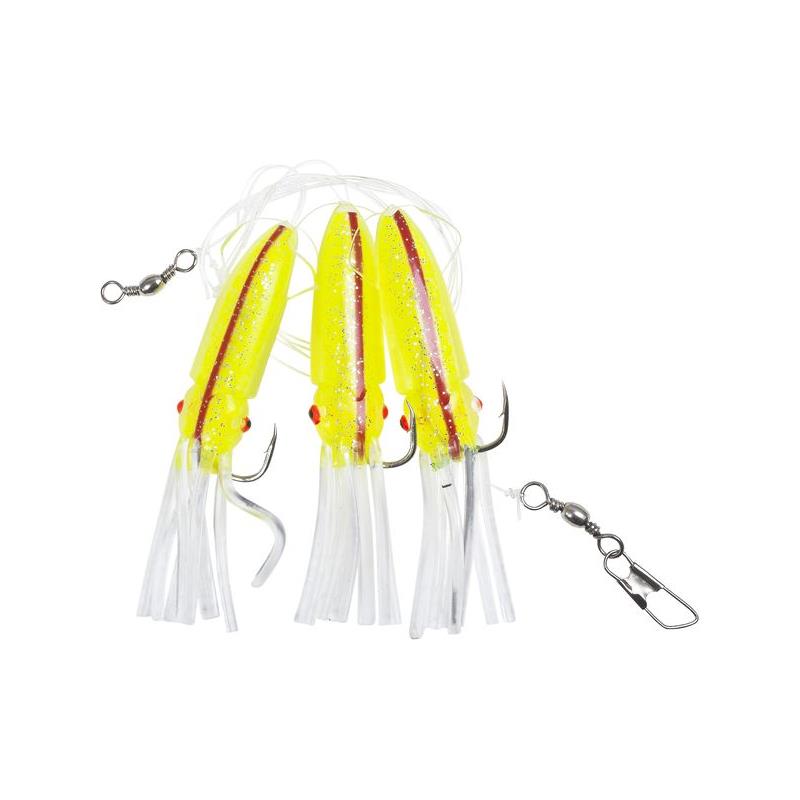 Fladen Winged Octopus Lime/Rød #8/0 3 kroker