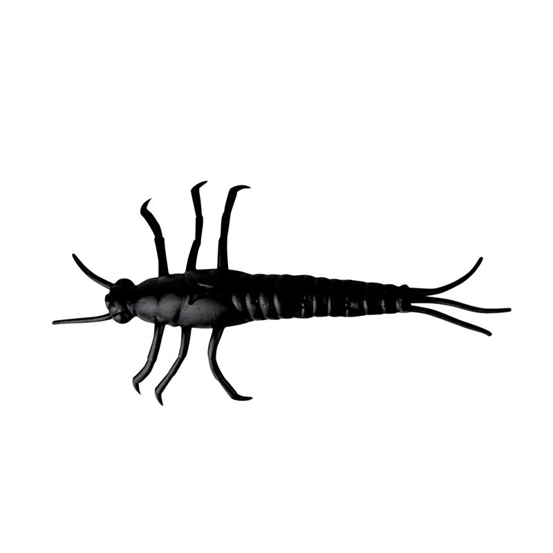 Savage Gear LB 3D PVC Mayfly 5cm Black, 8 stk