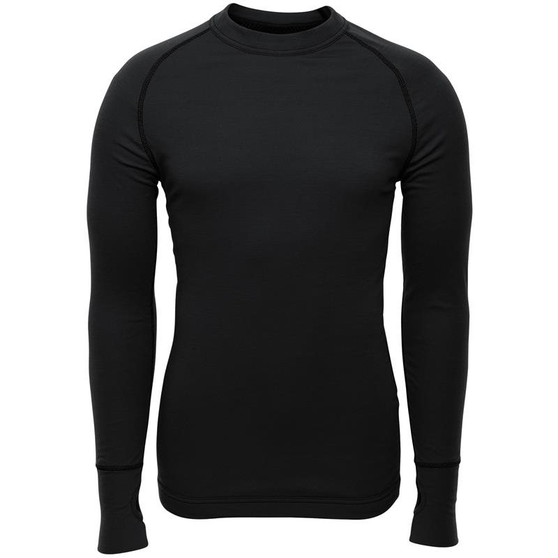 Brynje Arctic Shirt med tommelgrep XXL Tolags ventilerende undertøy - Sort