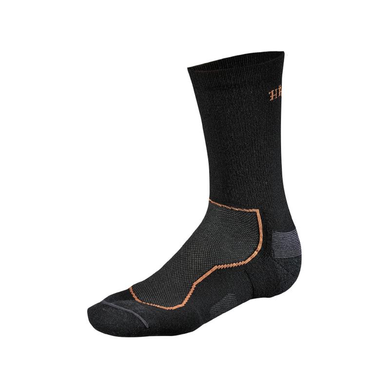 Härkila All Season Wool II sokk S 35/38 Lett og slitesterk sort sokk
