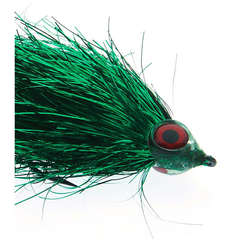 Fishmadman Pike Fly Single Hook 5/0 Green Flash