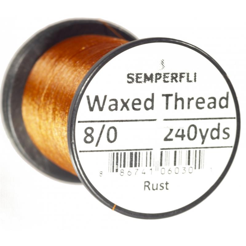 Semperfli Classic Waxed Thread Rust 8/0