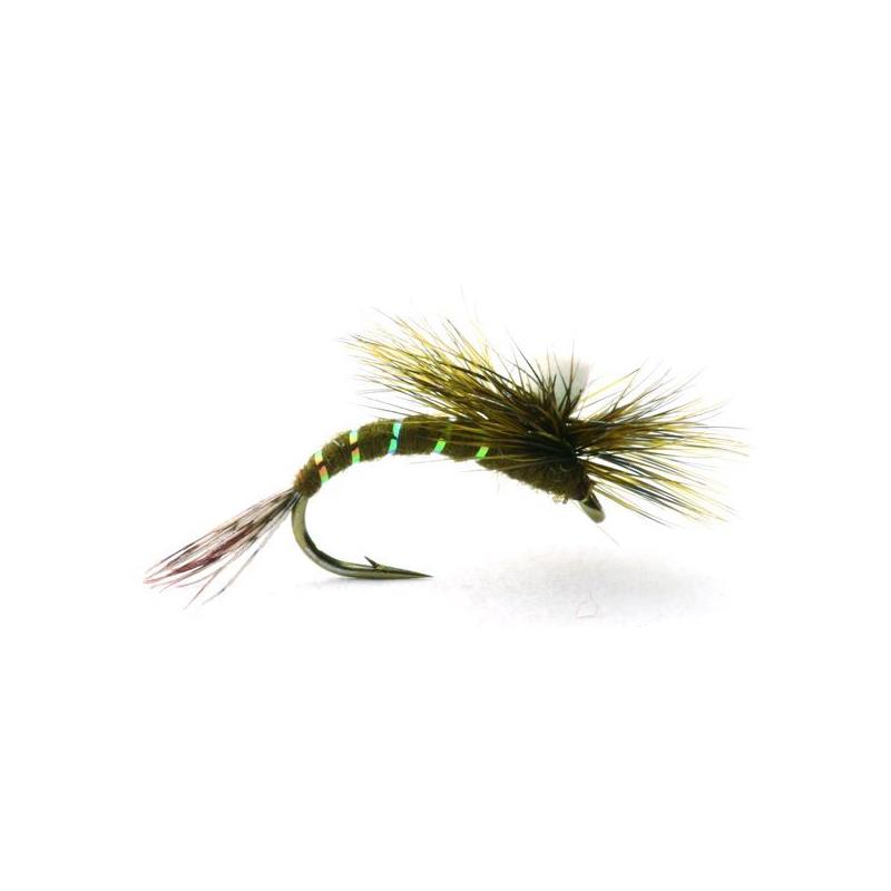 Baetis Klekker Dark Olive #14 Kjøp 12 fluer få gratis flueboks