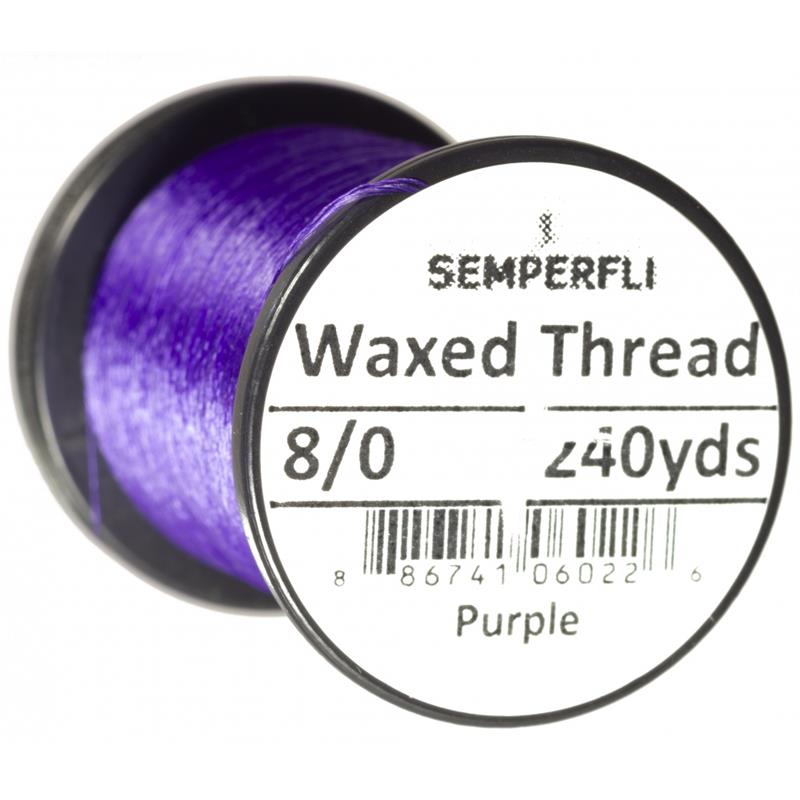 Semperfli Classic Waxed Thread Purple 8/0