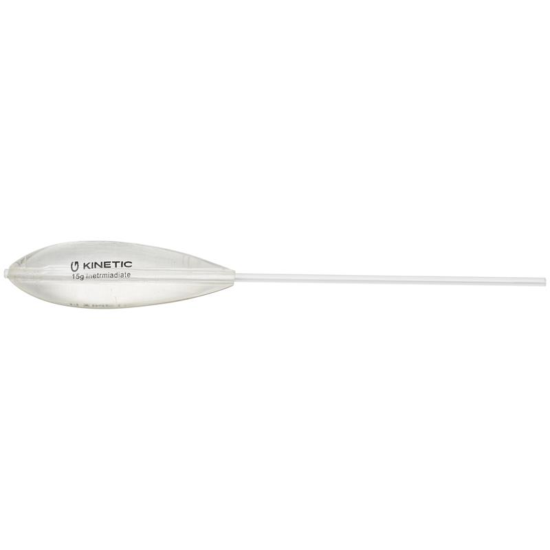 Kinetic Bombette Slow Sinking 20g Ørretbombe, Clear