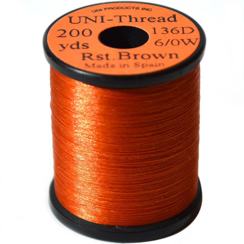UNI bindetråd 6/0 - Rusty Brown 200y