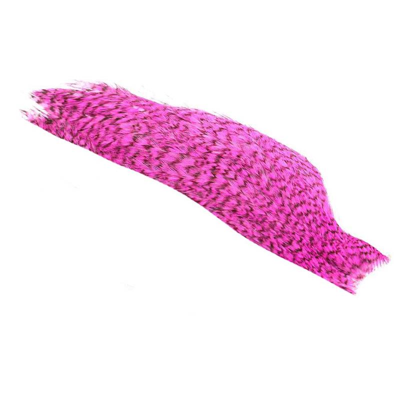 Whiting 1/2 American Rooster Cape Grizzly Pink