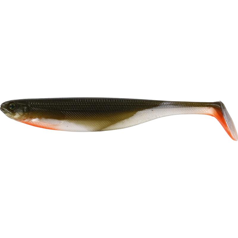 Westin ShadTeez Bass Orange 7,5cm 3g Håndmalte detaljer og bellyflash