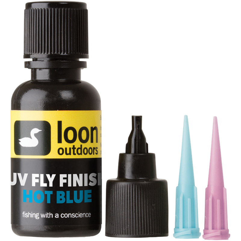 Loon UV Fly Finish Hot Blue