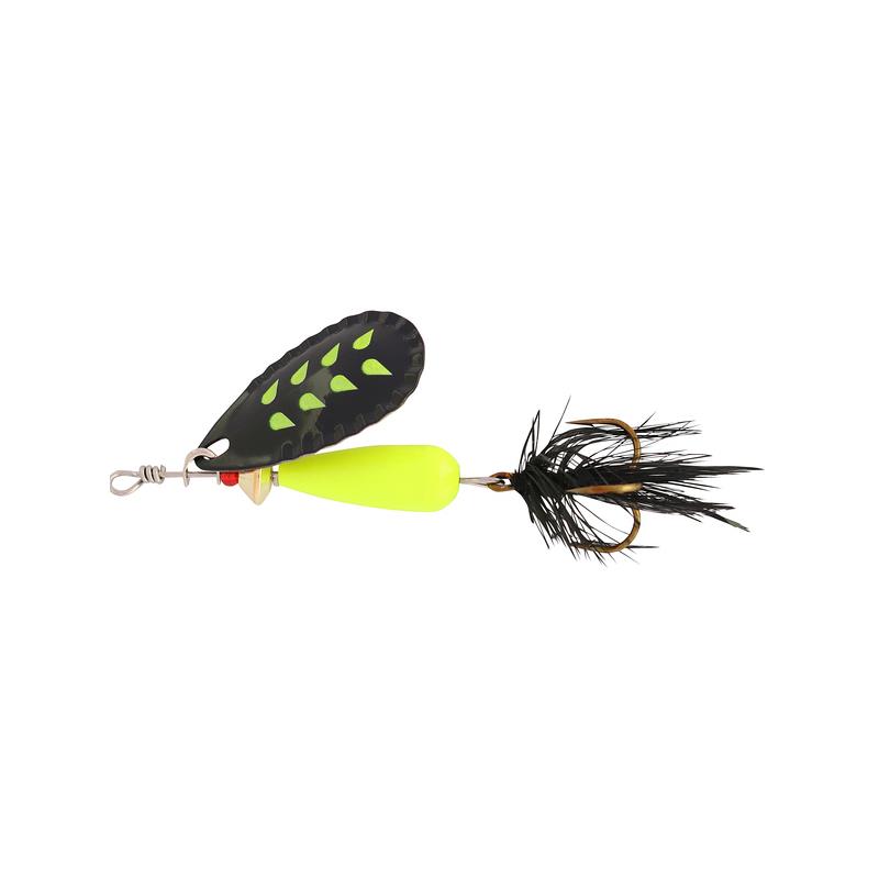 Droppen Fluo Chartreuse B/Black 12g Kjøp 8 spinnere få en gratis slukboks