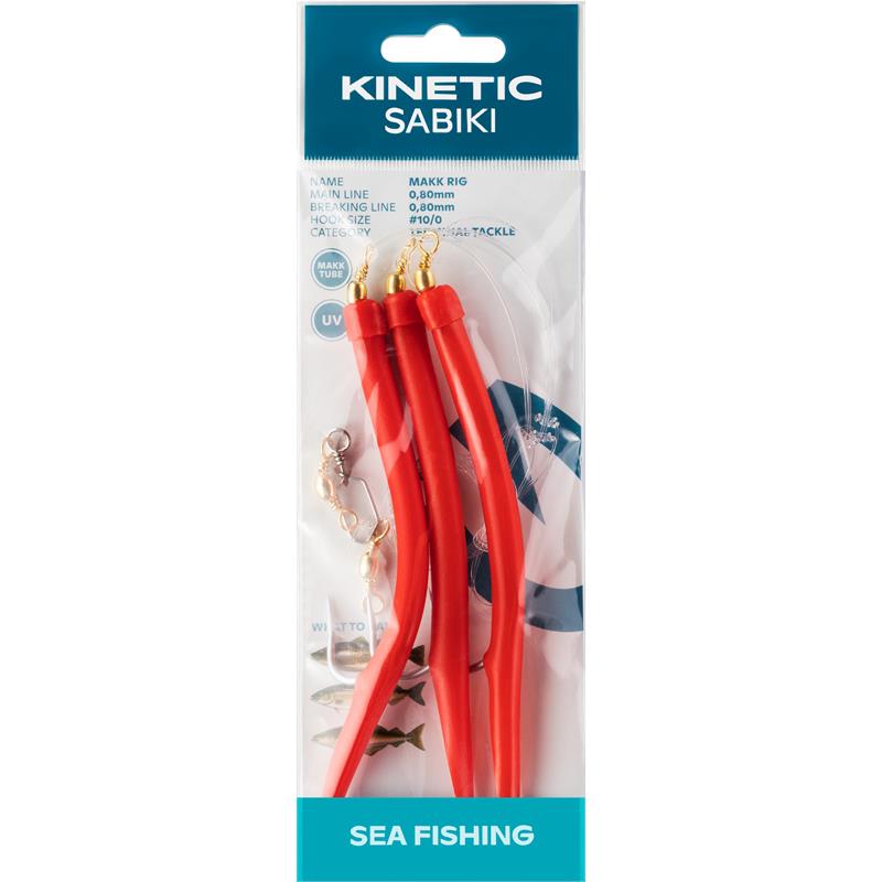 Kinetic Sabiki Makk #10/0 Red