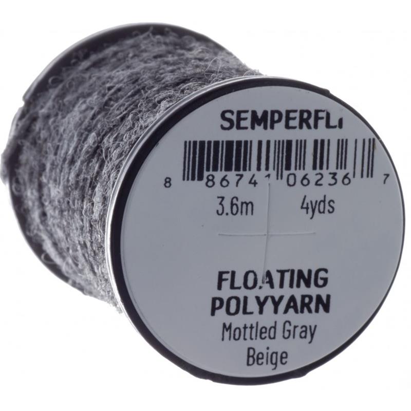 Semperfli Dry Fly Polyyarn Mottled Grey Beige