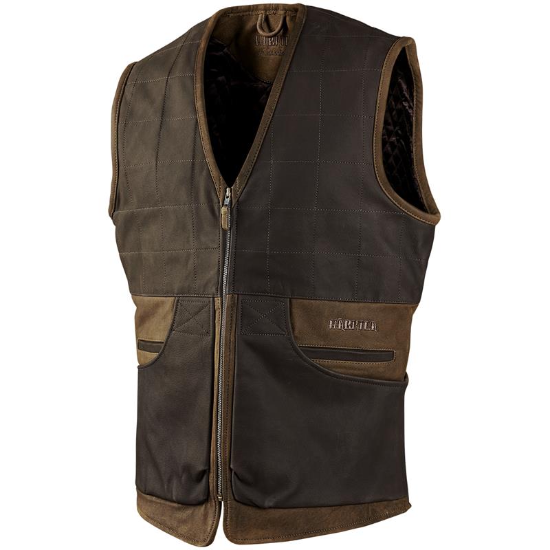 Härkila Angus skinnvest 48 Slitesterk vest i førsteklasses skinn
